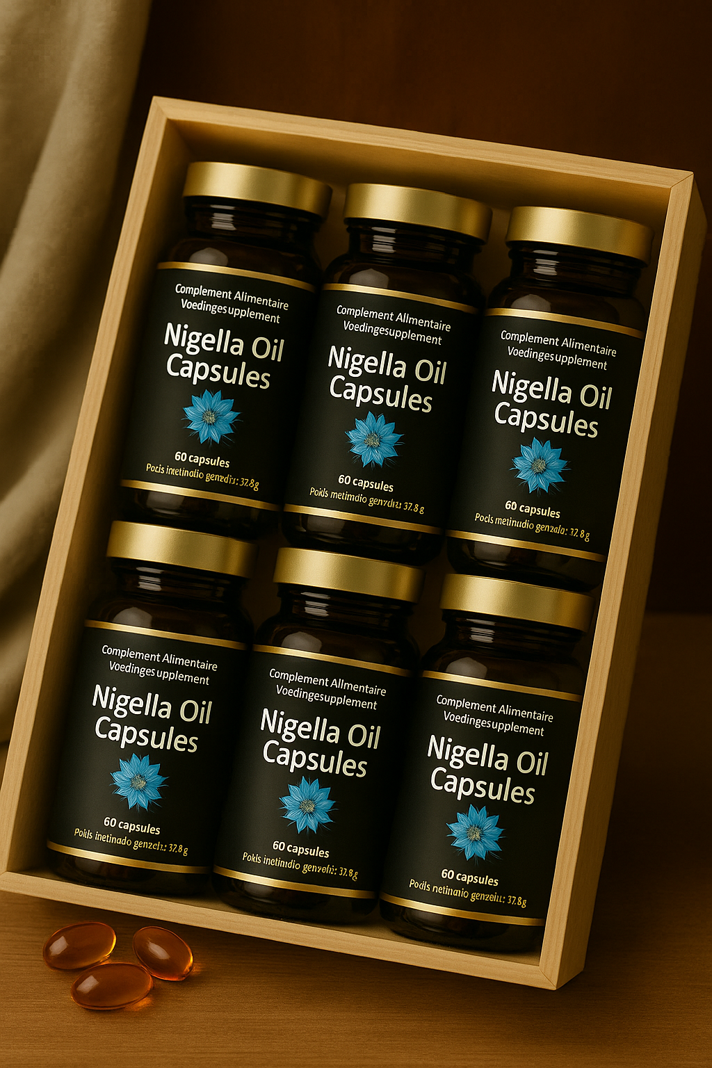 Pack de 6 Nigella Oil Capsules